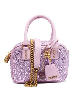Pinko Skórzana torebka na ramię BOWLING BAG MINI CROSTA FULL S ze sklepu Gomez Fashion Store w kategorii Listonoszki - zdjęcie 172299101