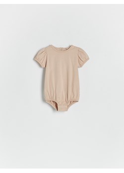 Reserved - Bawełniane body - beżowy ze sklepu Reserved w kategorii Body niemowlęce - zdjęcie 172300824