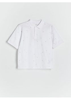 Reserved - T-shirt polo - biały ze sklepu Reserved w kategorii T-shirty chłopięce - zdjęcie 172300974