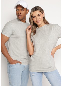 Szara Koszulka Bawełniana o Klasycznym Kroju Xloette ze sklepu Born2be Odzież w kategorii T-shirty męskie - zdjęcie 172301784