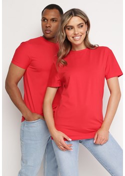 Czerwona Koszulka Bawełniana o Klasycznym Kroju Xloette ze sklepu Born2be Odzież w kategorii T-shirty męskie - zdjęcie 172301802