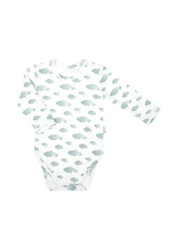 Bawełniane body chłopięce z długim rękawem w chmurki ze sklepu 5.10.15 w kategorii Odzież dla niemowląt - zdjęcie 172302002