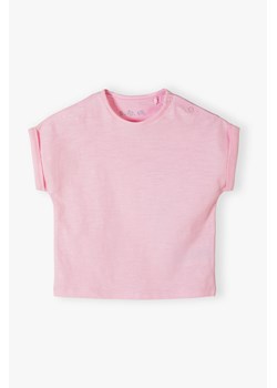 Różowy t-shirt niemowlęcy - 5.10.15. ze sklepu 5.10.15 w kategorii Kaftaniki i bluzki - zdjęcie 172302031