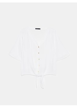 Mohito - Wiskozowa bluzka - biały ze sklepu Mohito w kategorii Bluzki damskie - zdjęcie 172302863