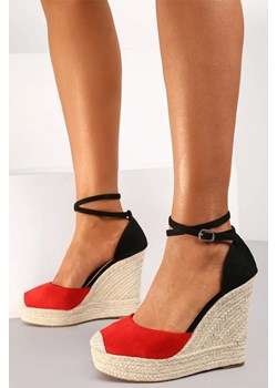 Sandały POLEFILSA RED ze sklepu Ivet Shop w kategorii Espadryle damskie - zdjęcie 172303850