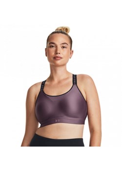 Biustonosz treningowy Under Armour Infinity High Bra - fioletowy ze sklepu Sportstylestory.com w kategorii Biustonosze - zdjęcie 172304543