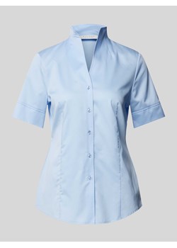 Bluzka koszulowa ze spiczastym dekoltem ze stójką ze sklepu Peek&Cloppenburg  w kategorii Koszule damskie - zdjęcie 172305723