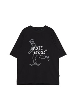 Cropp - T-shirt z pixelowym nadrukiem - czarny ze sklepu Cropp w kategorii T-shirty męskie - zdjęcie 172306142