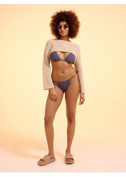 Cropp - Szare bikini z regulacją - szary ze sklepu Cropp w kategorii Stroje kąpielowe - zdjęcie 172306153