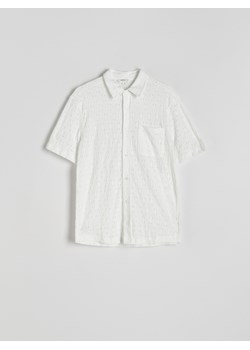 Reserved - Wzorzysta koszula comfort fit - złamana biel ze sklepu Reserved w kategorii Koszule męskie - zdjęcie 172306520