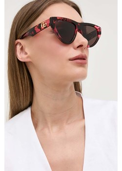 Gucci okulary przeciwsłoneczne damskie ze sklepu ANSWEAR.com w kategorii Okulary przeciwsłoneczne damskie - zdjęcie 172308743
