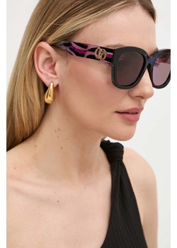 Gucci okulary przeciwsłoneczne damskie kolor czarny ze sklepu ANSWEAR.com w kategorii Okulary przeciwsłoneczne damskie - zdjęcie 172308781