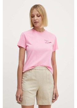 MC2 Saint Barth t-shirt bawełniany kolor różowy ze sklepu ANSWEAR.com w kategorii Bluzki damskie - zdjęcie 172308843