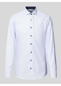 Koszula biznesowa o kroju slim fit z jednolitą fakturą ze sklepu Peek&Cloppenburg  w kategorii Koszule męskie - zdjęcie 172309041