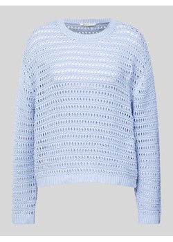Sweter z dzianiny z ażurowym wzorem ze sklepu Peek&Cloppenburg  w kategorii Swetry damskie - zdjęcie 172309161