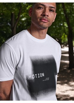 Sinsay - Koszulka z nadrukiem k - biały ze sklepu Sinsay w kategorii T-shirty męskie - zdjęcie 172312214