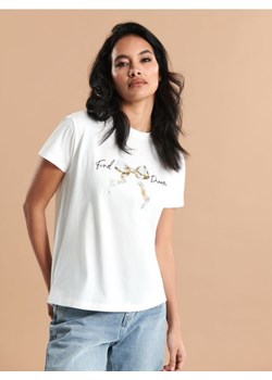 Sinsay - Koszulka z nadrukiem - biały ze sklepu Sinsay w kategorii Bluzki damskie - zdjęcie 172312400