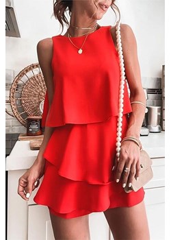 Kombinezon GARIETA RED ze sklepu Ivet Shop w kategorii Kombinezony damskie - zdjęcie 172312840