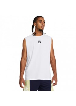 Męski top do koszykówki Under Armour Curry SLVS Tee - biały ze sklepu Sportstylestory.com w kategorii T-shirty męskie - zdjęcie 172313994