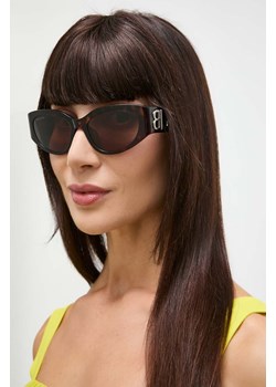 Balenciaga okulary przeciwsłoneczne damskie kolor brązowy BB0324SK ze sklepu ANSWEAR.com w kategorii Okulary przeciwsłoneczne damskie - zdjęcie 172314530