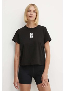 Dkny t-shirt bawełniany damski kolor czarny DP4T9699 ze sklepu ANSWEAR.com w kategorii Bluzki damskie - zdjęcie 172314612