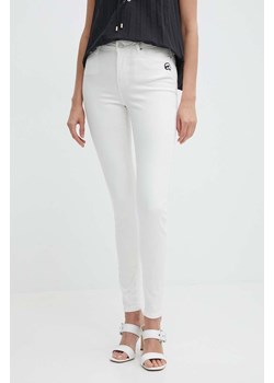 Karl Lagerfeld jeansy damskie kolor biały ze sklepu ANSWEAR.com w kategorii Jeansy damskie - zdjęcie 172314644