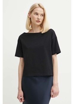 Sisley t-shirt bawełniany damski kolor czarny ze sklepu ANSWEAR.com w kategorii Bluzki damskie - zdjęcie 172315253
