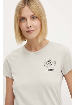Colmar t-shirt damski kolor beżowy ze sklepu ANSWEAR.com w kategorii Bluzki damskie - zdjęcie 172315310