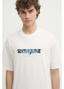 Sixth June t-shirt bawełniany męski kolor beżowy z nadrukiem ze sklepu ANSWEAR.com w kategorii T-shirty męskie - zdjęcie 172315564