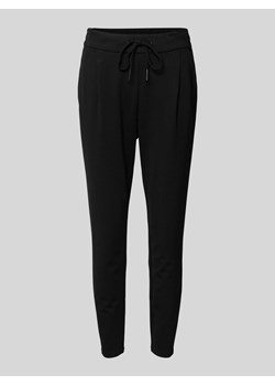 Spodnie materiałowe o luźnym kroju z zakładkami w pasie model ‘EVA’ ze sklepu Peek&Cloppenburg  w kategorii Spodnie damskie - zdjęcie 172315703