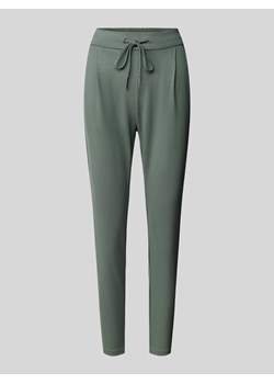 Spodnie materiałowe o luźnym kroju z zakładkami w pasie model ‘EVA’ ze sklepu Peek&Cloppenburg  w kategorii Spodnie damskie - zdjęcie 172315724