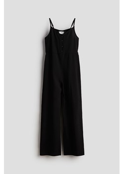 H & M - Tkaninowy kombinezon - Czarny ze sklepu H&M w kategorii Kombinezony damskie - zdjęcie 172315750