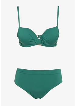 Zielone Bikini Dwuczęściowy z Push-Up i Klasyczne Figi Olubia ze sklepu Born2be Odzież w kategorii Stroje kąpielowe - zdjęcie 172317953