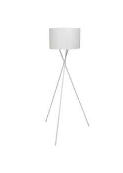 Biała lampa podłogowa z abażurem - EX02-Someba ze sklepu Edinos.pl w kategorii Lampy podłogowe - zdjęcie 172318781