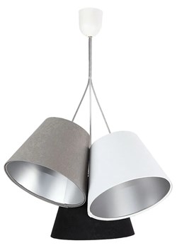 Trójkolorowa lampa wisząca ze srebrnym wnętrzem- EXX70-Anastazja ze sklepu Edinos.pl w kategorii Lampy wiszące - zdjęcie 172319541