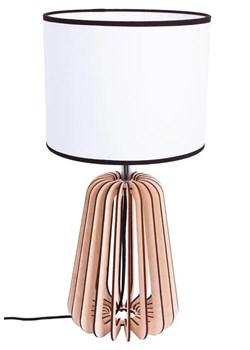 Skandynawska lampka nocna z abażurem - S228-Febris ze sklepu Edinos.pl w kategorii Lampy stołowe - zdjęcie 172319980