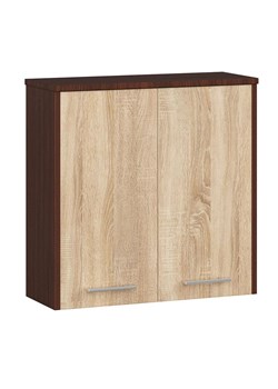 Wisząca szafka łazienkowa wenge + dąb sonoma Z1-L32 ze sklepu Edinos.pl w kategorii Szafki i regały łazienkowe - zdjęcie 172320231
