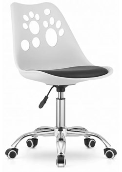 Biało-czarny ergonomiczny fotel dziecięcy - Parpa ze sklepu Edinos.pl w kategorii Fotele dziecięce - zdjęcie 172320262