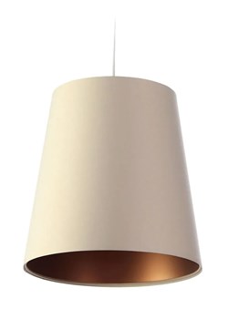 Kremowo-miedziana lampa wisząca z abażurem - S405-Arva ze sklepu Edinos.pl w kategorii Lampy wiszące - zdjęcie 172320382