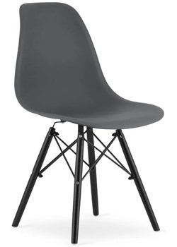 Komplet ciemnoszarych krzeseł skandynawskich 4szt.  - Naxin 3S ze sklepu Edinos.pl w kategorii Krzesła - zdjęcie 172320433