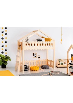 Drewniane łóżko piętrowe domek - Rosti 3X ze sklepu Edinos.pl w kategorii Łóżka dziecięce - zdjęcie 172320471