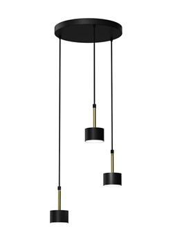 Czarno-złota wisząca lampa do kuchni - N022-Circile ze sklepu Edinos.pl w kategorii Lampy wiszące - zdjęcie 172320603