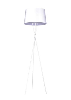 Biała lampa stojąca abażurowa - S912-Brila ze sklepu Edinos.pl w kategorii Lampy podłogowe - zdjęcie 172321294