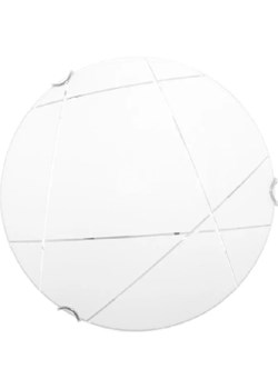 Szklany plafon z białym kloszem 30 cm - S933-Zoa ze sklepu Edinos.pl w kategorii Lampy sufitowe - zdjęcie 172321301