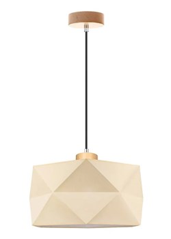 Kremowa lampa wisząca z abażurem 3D - A88-Vexa ze sklepu Edinos.pl w kategorii Lampy wiszące - zdjęcie 172321441