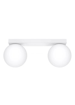 Biała lampa sufitowa z podwójnym kloszem - A164 E7-S81 ze sklepu Edinos.pl w kategorii Lampy sufitowe - zdjęcie 172321662