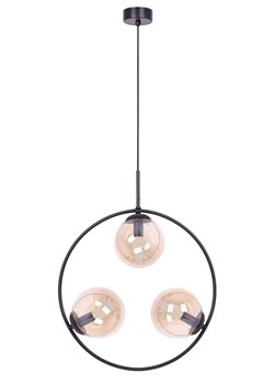 Lampa wisząca okrąg z bursztynowymi kloszami 10X A201 B0-W29 ze sklepu Edinos.pl w kategorii Lampy wiszące - zdjęcie 172321821