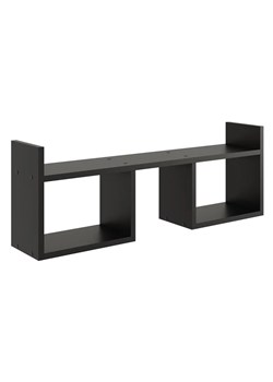 Czarna minimalistyczna półka wisząca - Esto ze sklepu Edinos.pl w kategorii Półki - zdjęcie 172321960