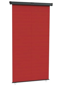 Czerwona markiza boczna na taras - Mooni ze sklepu Edinos.pl w kategorii Tekstylia ogrodowe - zdjęcie 172322280