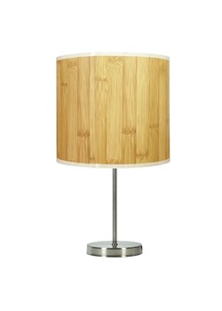 Lampka nocna z drewnianym kloszem - K203-Woden ze sklepu Edinos.pl w kategorii Lampy stołowe - zdjęcie 172322490